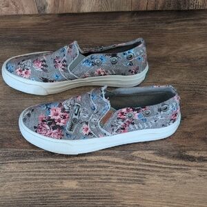 NIB Blowfish Marley Drizzle Grey Love Letter Sneakers 6